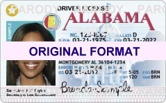 alabama Driver License Format ID Cards Designs Templates Novelty Software Card Hologram