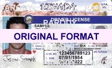 fake id nevada driver license scannable with hologram