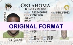 fake id oklahoma for sale with hologram scannable 