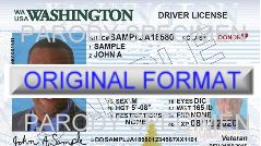WASHINGTON FAKE WASHINGTON SCANNABLE FAKE WASHINGTON DRIVING LICENSE WITH HOLOGRAMS